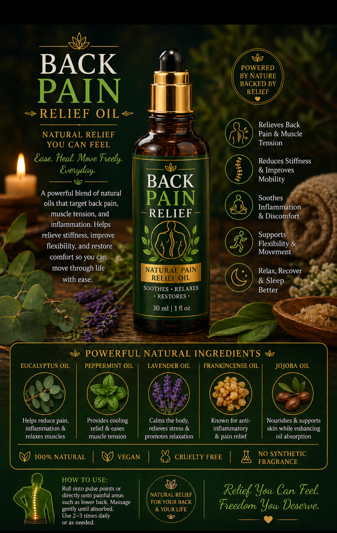 Back Pain Relief Oil